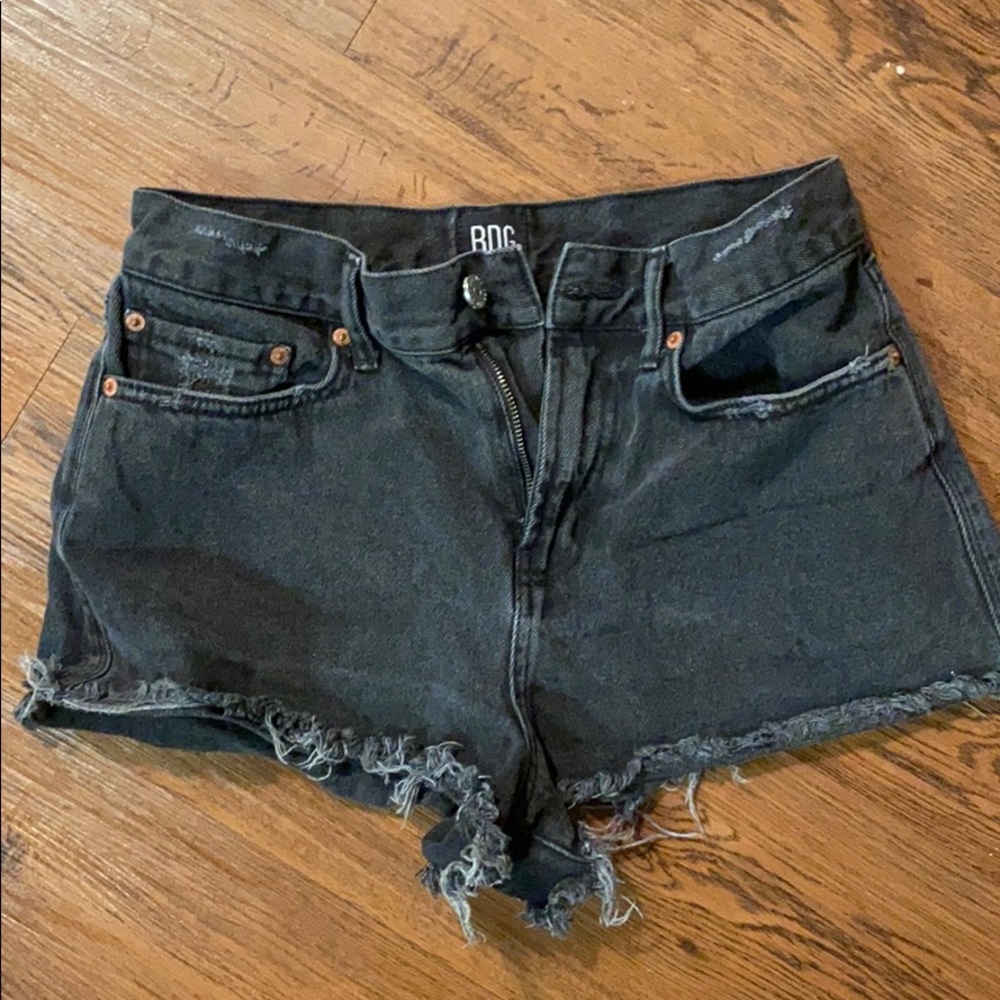 BDG Black Jean Shorts